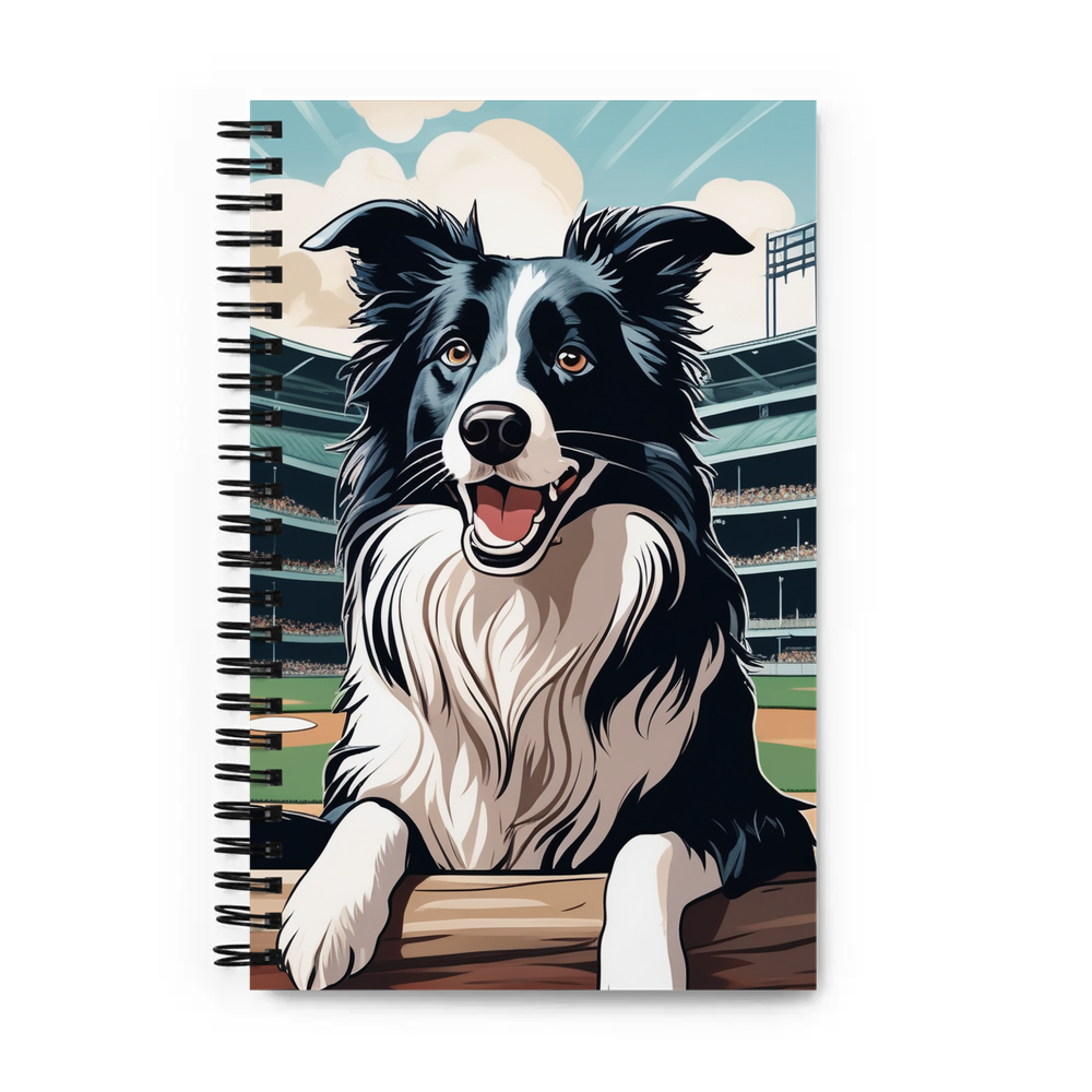 PugMug Custom Border Collie Spiral Notebook