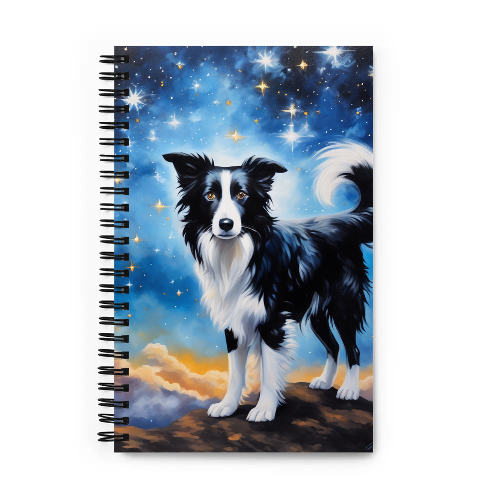 PugMug Custom Border Collie Spiral Notebook