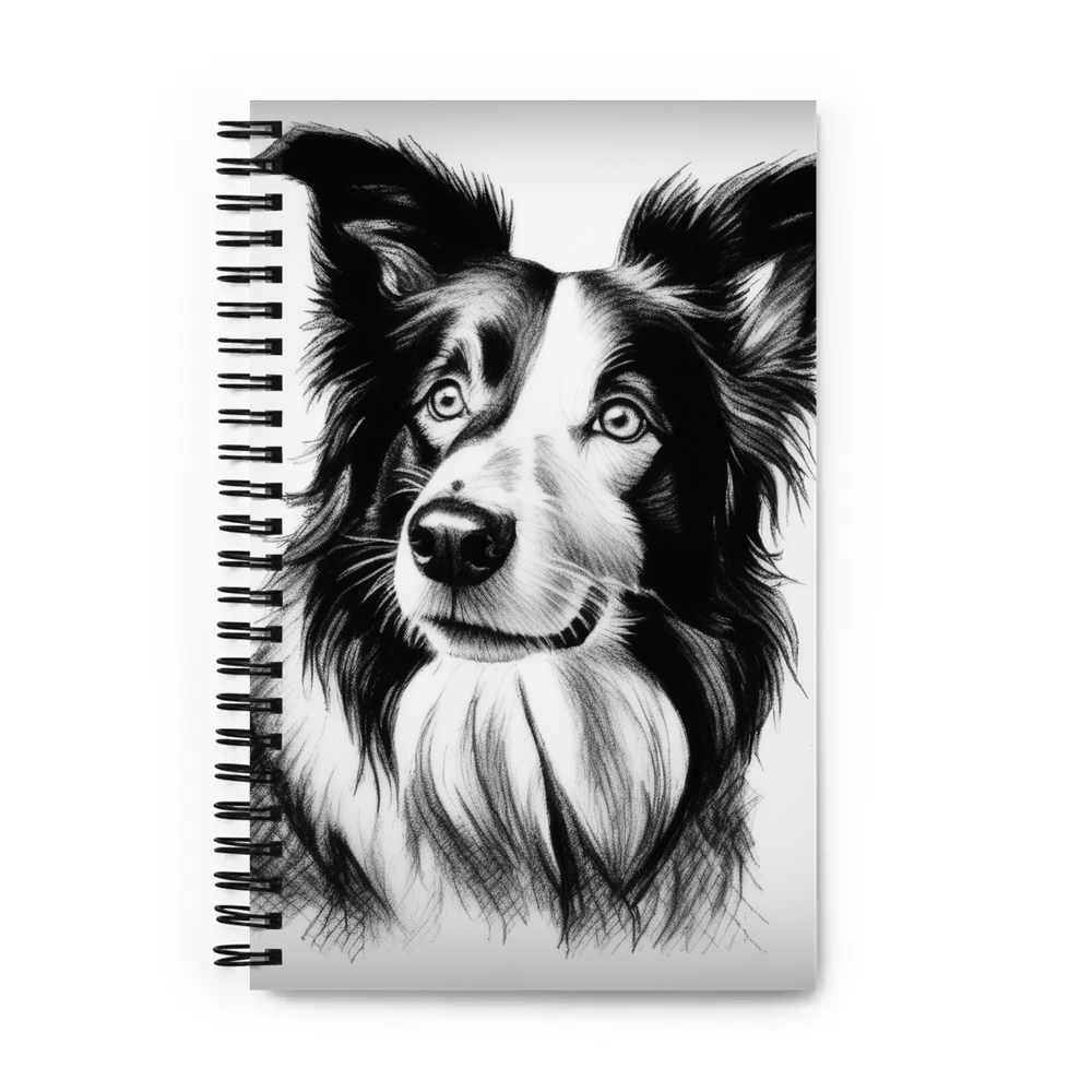 PugMug Custom Border Collie Spiral Notebook