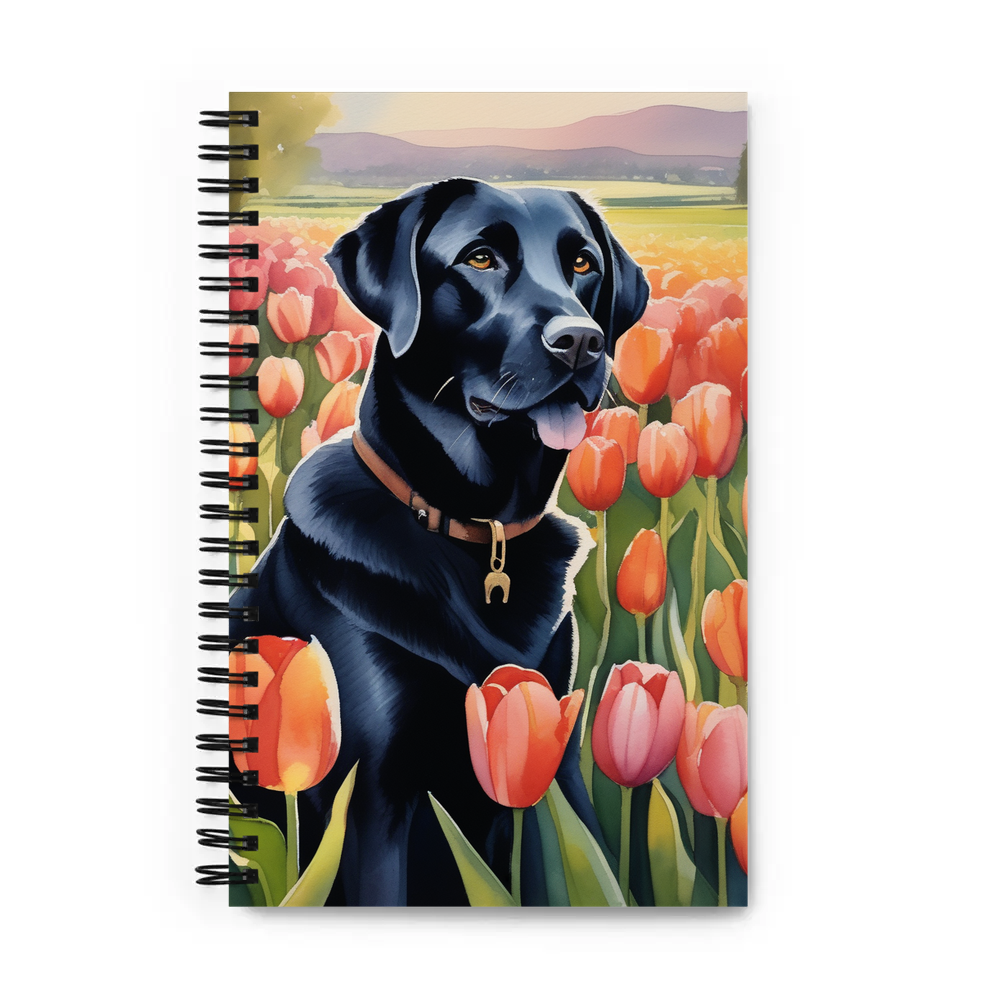 PugMug Custom Black Labrador Retriever Spiral Notebook