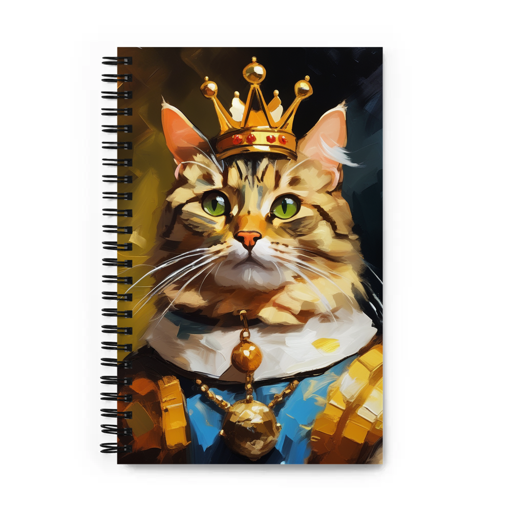 PugMug Custom Tabby Companion Cat Spiral Notebook