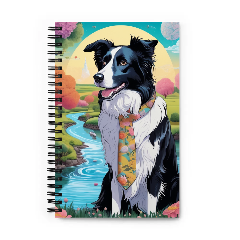 PugMug Custom Border Collie Spiral Notebook