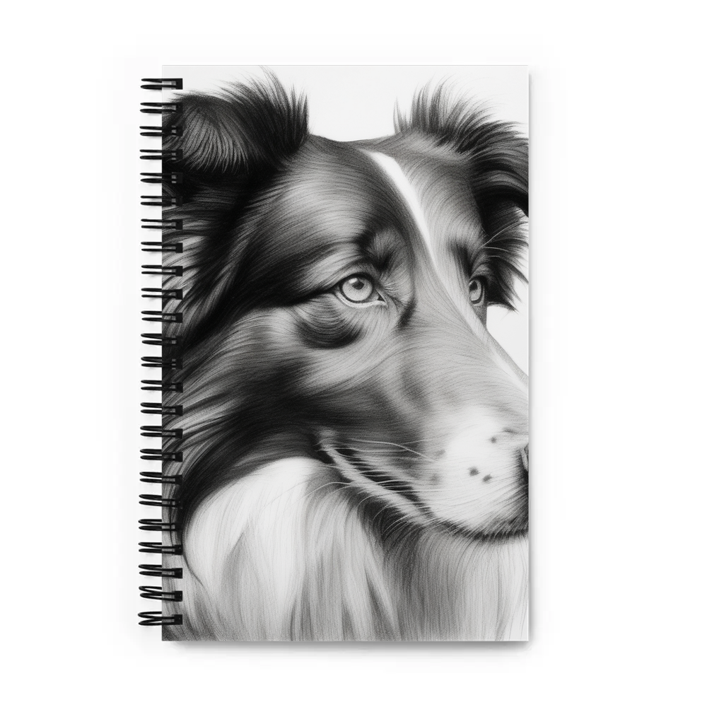 PugMug Custom Collie Spiral Notebook