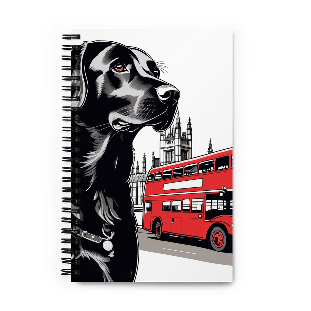 PugMug Custom Black Labrador Retriever Spiral Notebook
