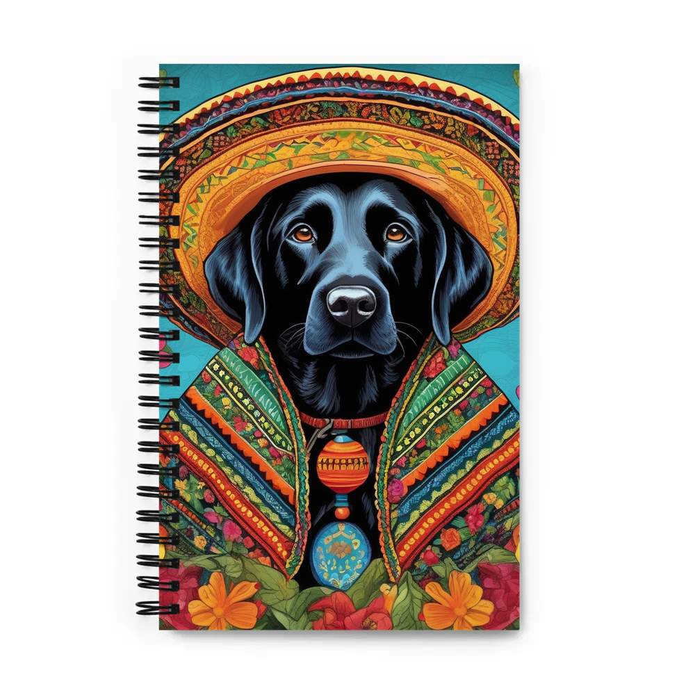 PugMug Custom Black Labrador Retriever Spiral Notebook