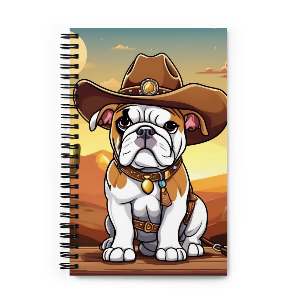 PugMug Custom Bulldog Spiral Notebook