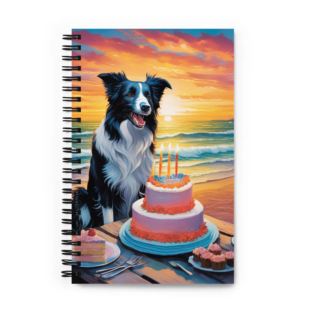 PugMug Custom Border Collie Spiral Notebook