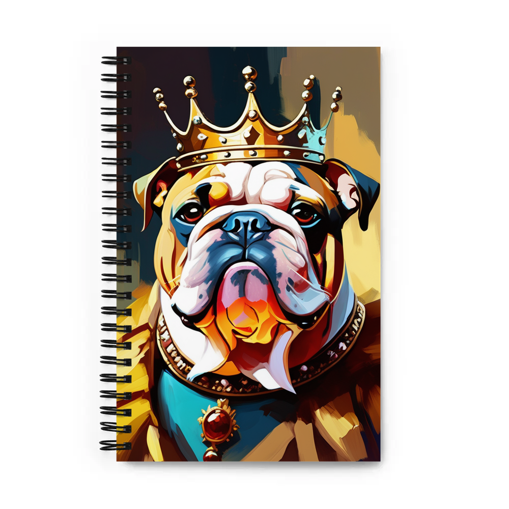 PugMug Custom Bulldog Spiral Notebook