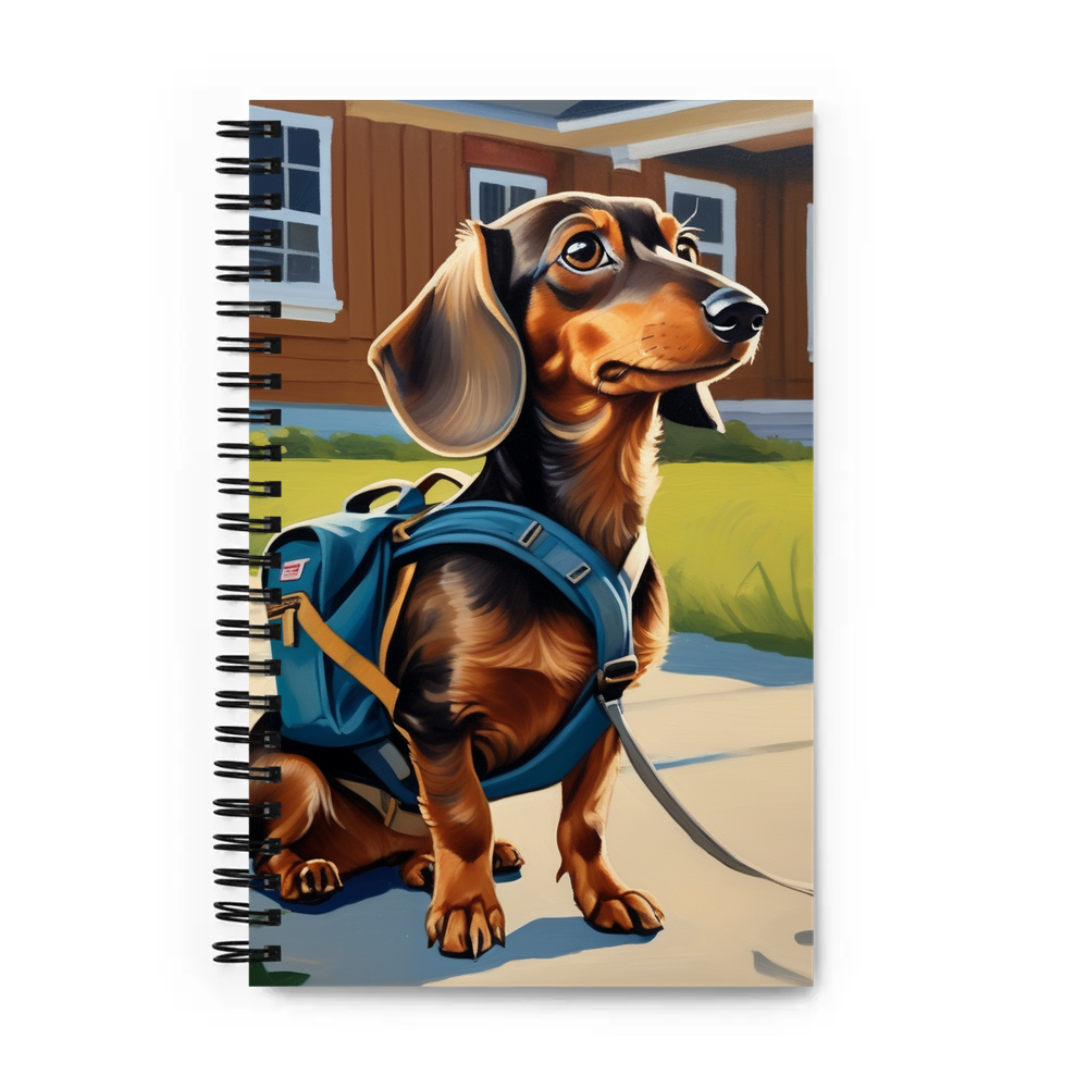 PugMug Custom Tan Dachshund Spiral Notebook