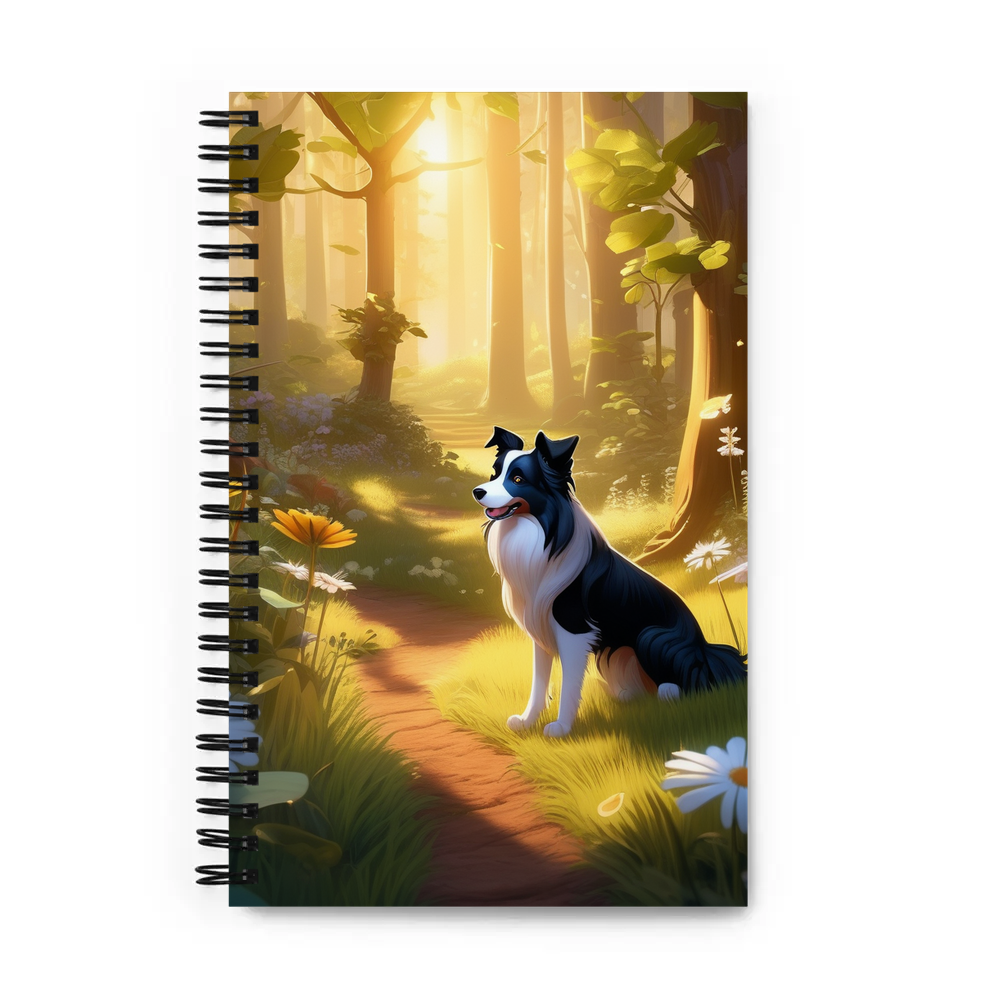PugMug Custom Border Collie Spiral Notebook