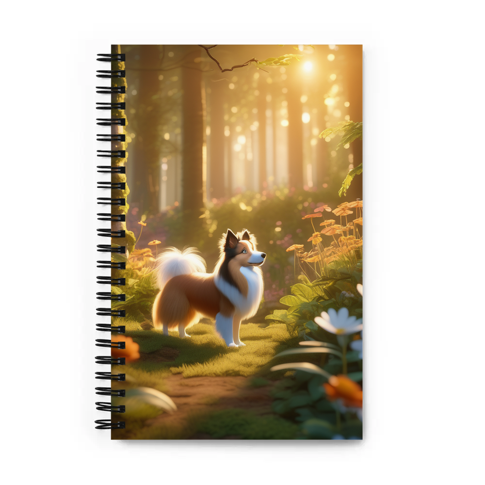 PugMug Custom Shetland Sheepdog Spiral Notebook