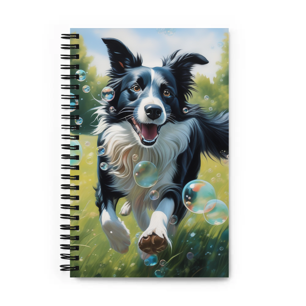 PugMug Custom Border Collie Spiral Notebook