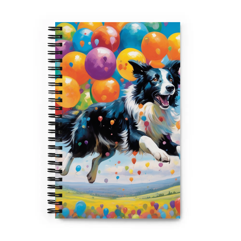 PugMug Custom Border Collie Spiral Notebook