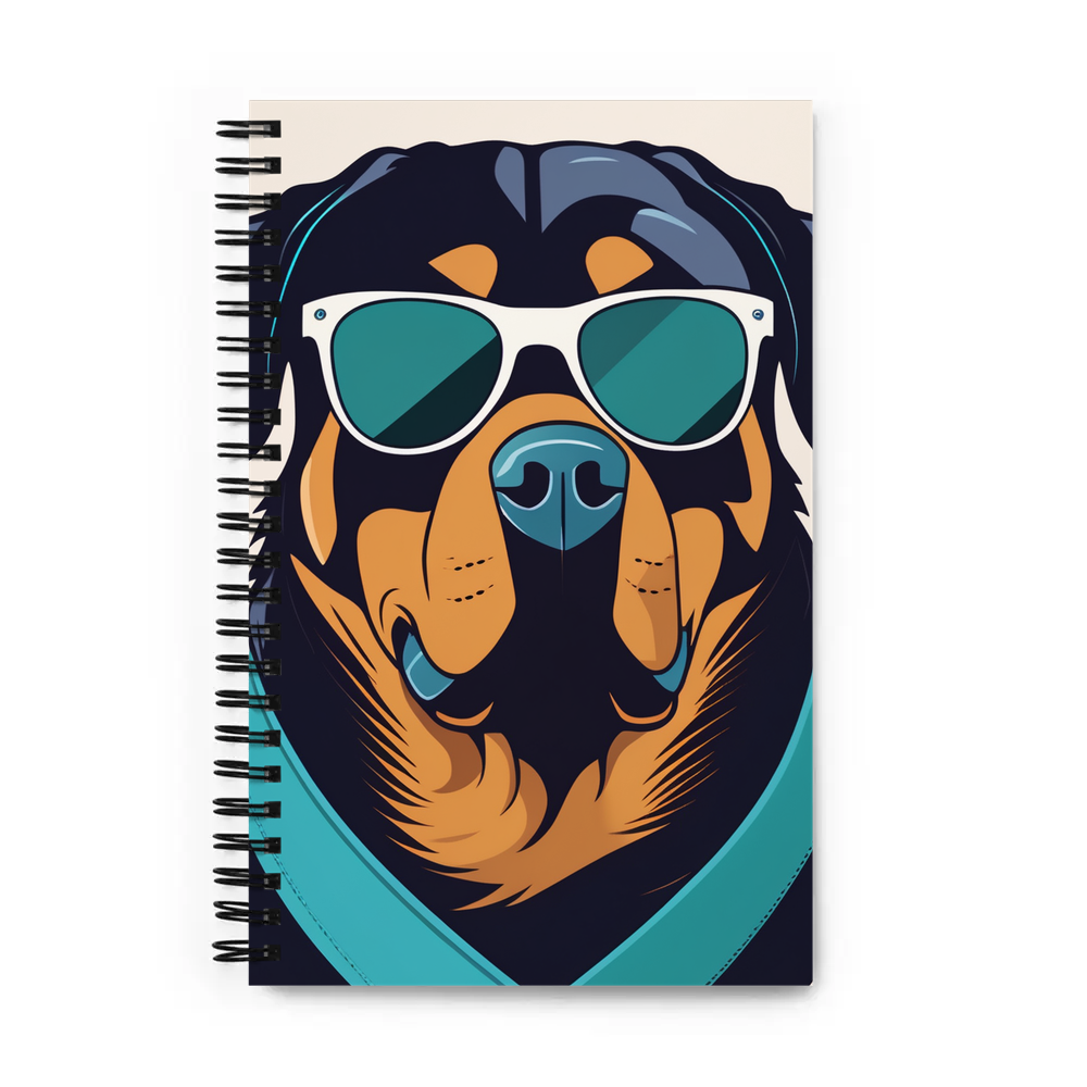 PugMug Custom Rottweiler Spiral Notebook