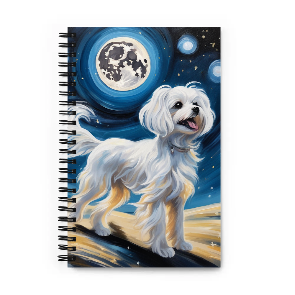 PugMug Custom Maltese Dog Spiral Notebook