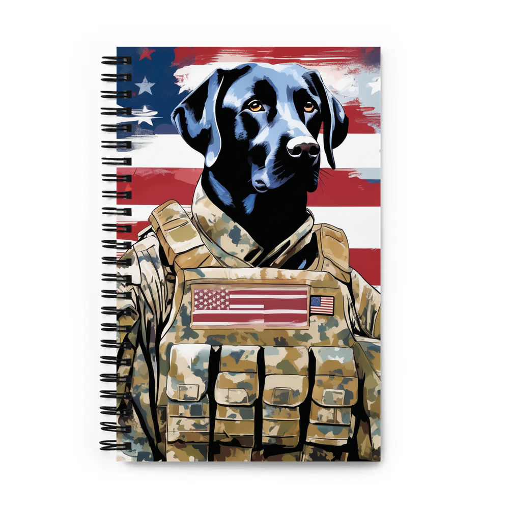 PugMug Custom Black Labrador Retriever Spiral Notebook
