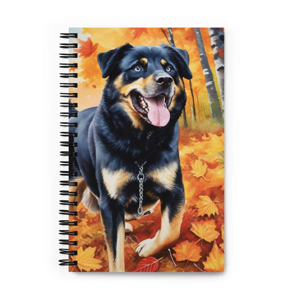 PugMug Custom Blue Spiral Notebook