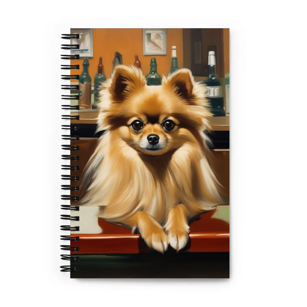 PugMug Custom Tan Pomeranian Spiral Notebook