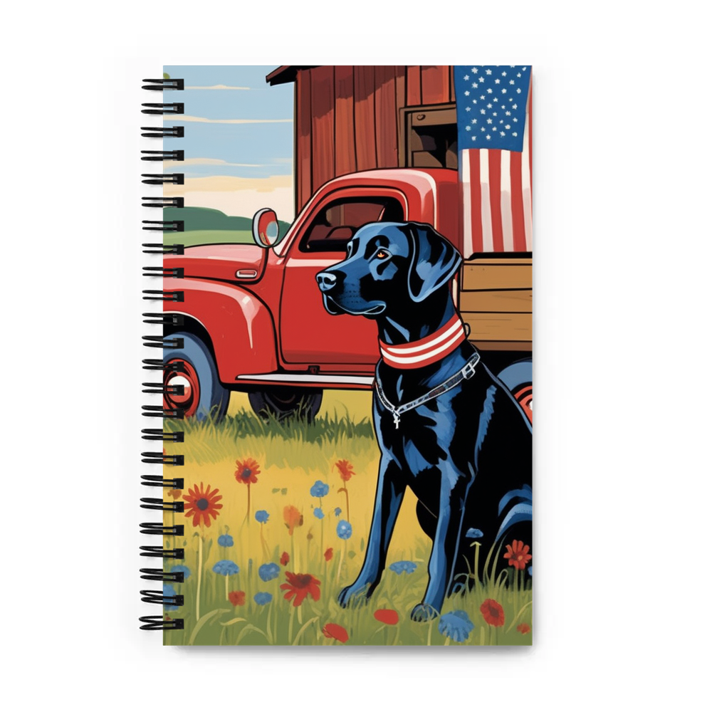 PugMug Custom Black Labrador Retriever Spiral Notebook