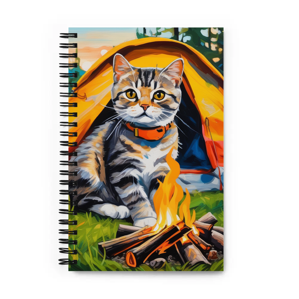 PugMug Custom Tabby Scottish Fold Cat Spiral Notebook