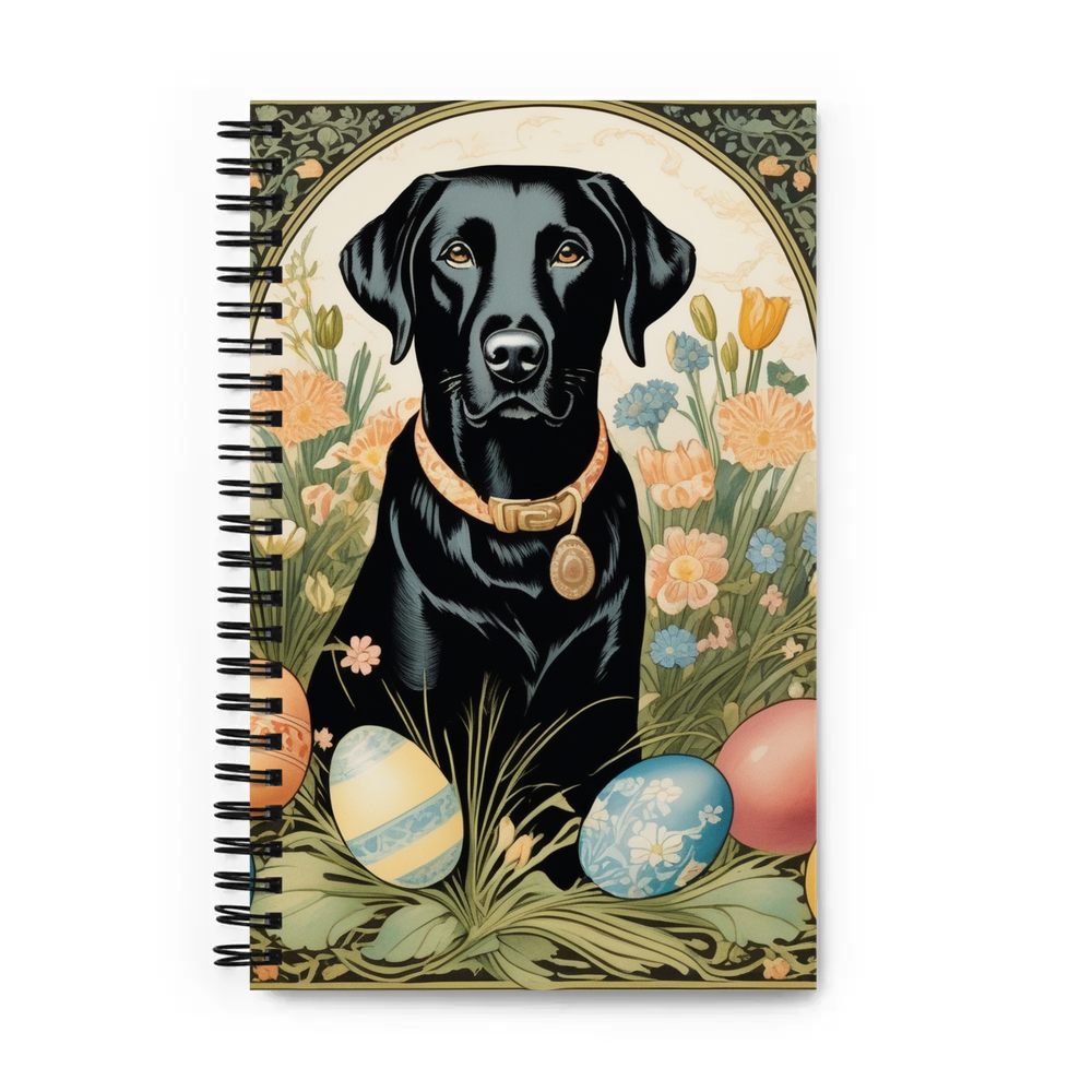 PugMug Custom Black Labrador Retriever Spiral Notebook