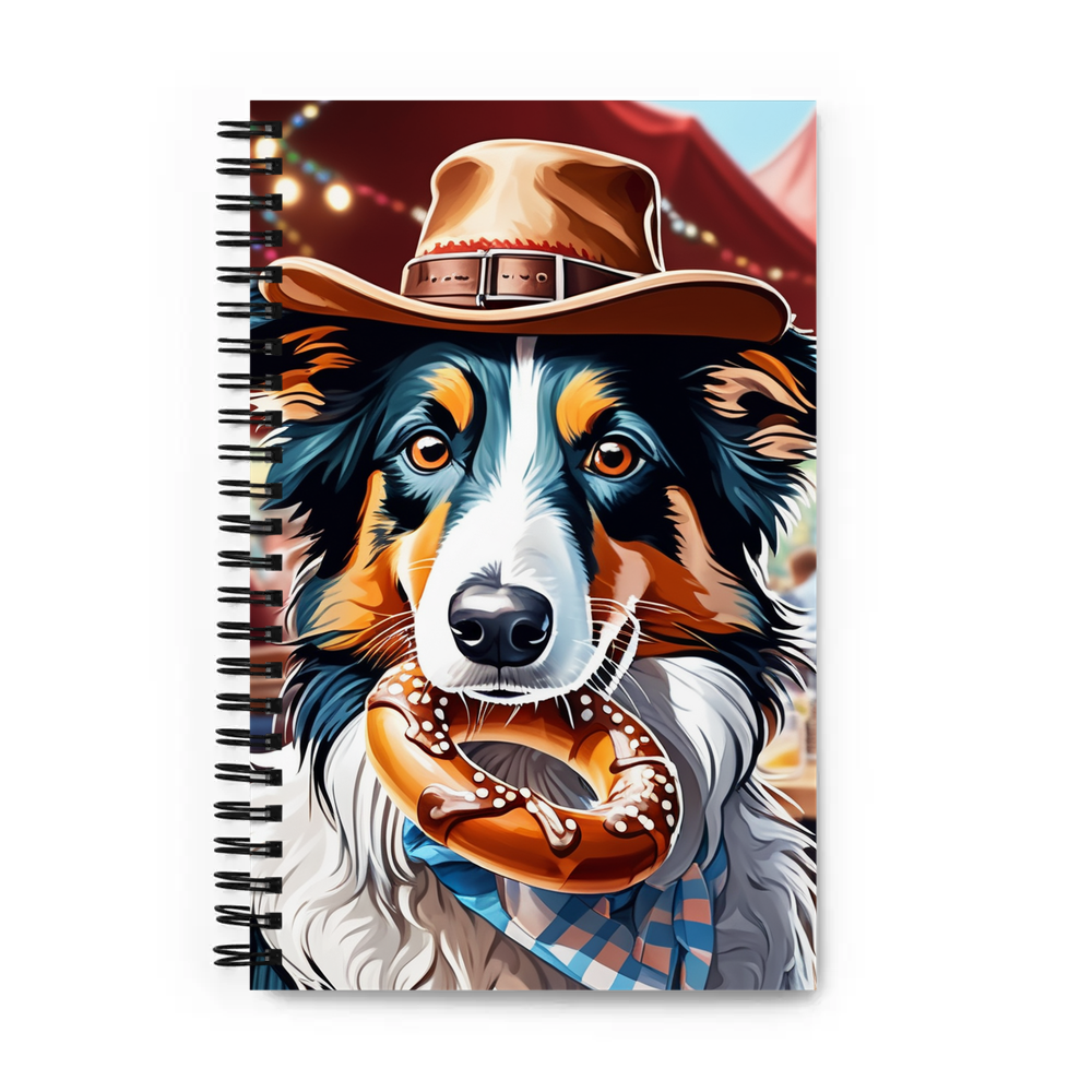 PugMug Custom Border Collie Spiral Notebook