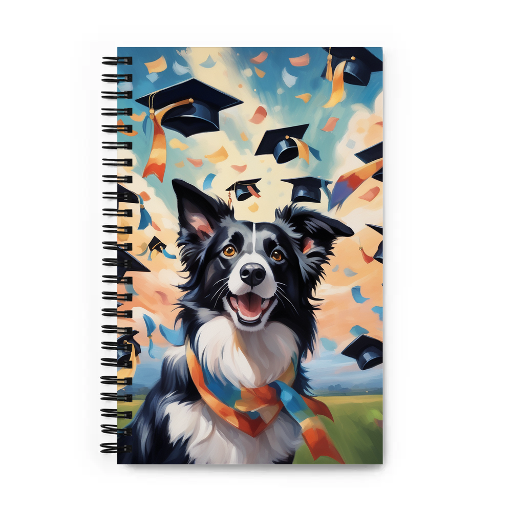 PugMug Custom Border Collie Spiral Notebook