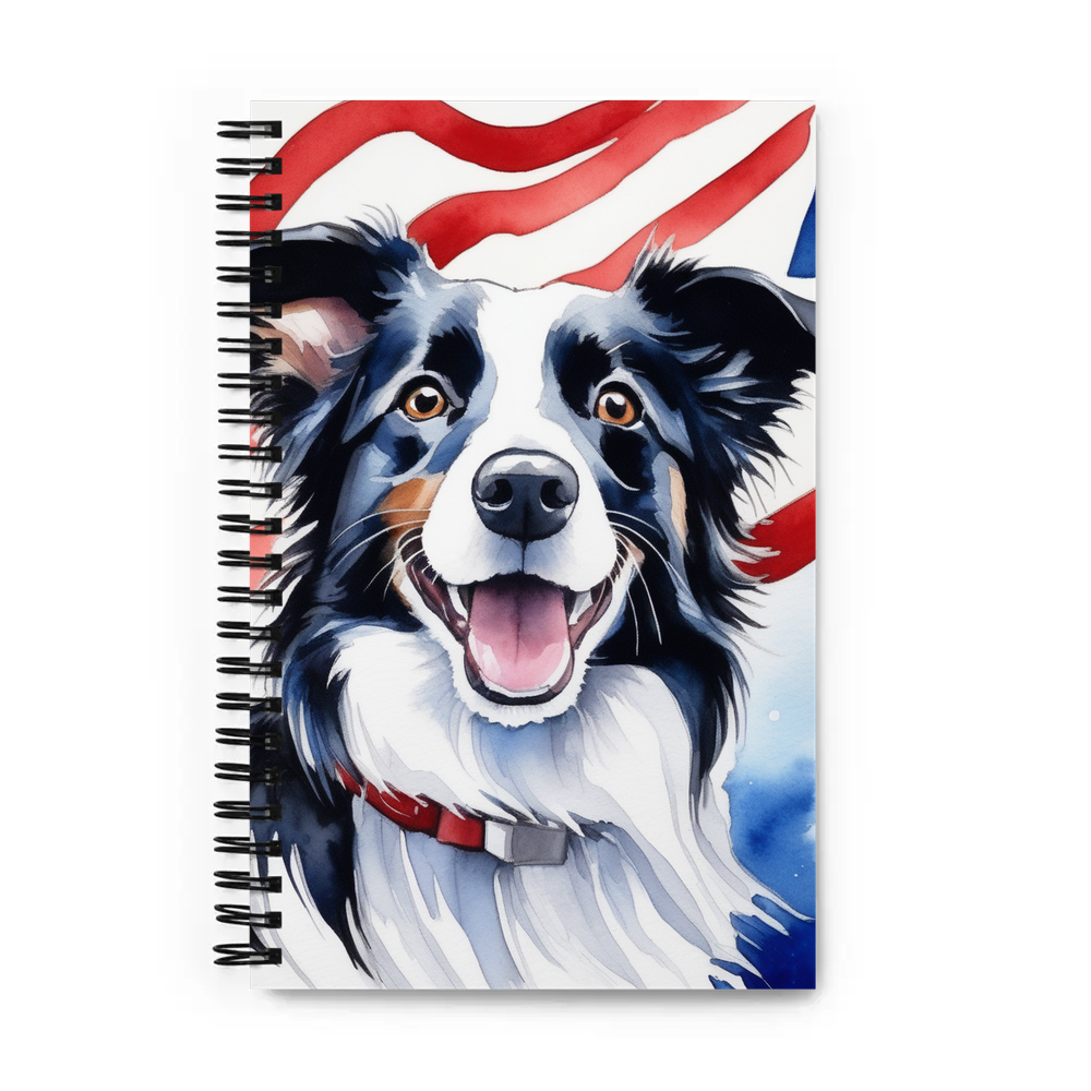 PugMug Custom Border Collie Spiral Notebook