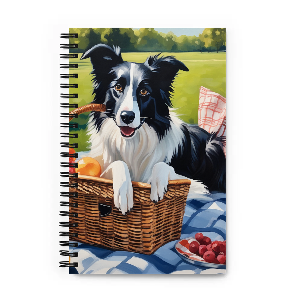 PugMug Custom Border Collie Spiral Notebook