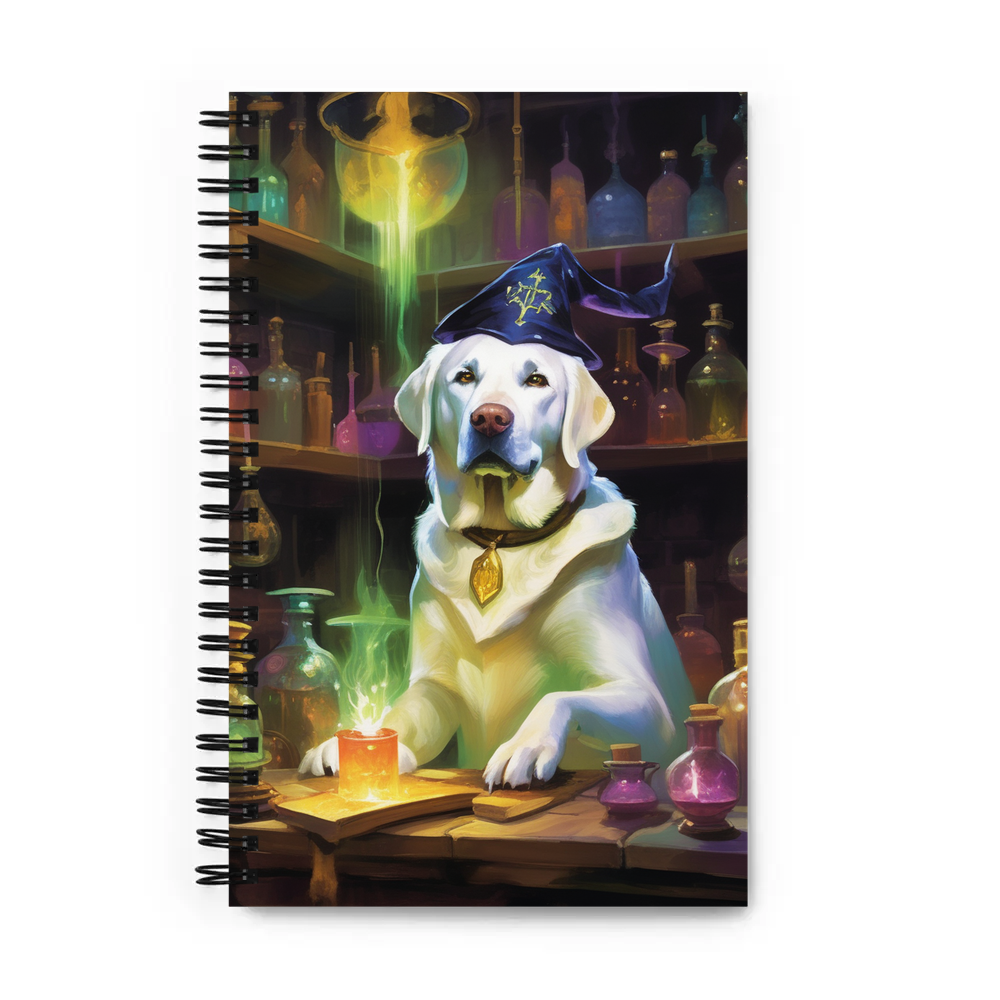PugMug Custom White Labrador Retriever Spiral Notebook