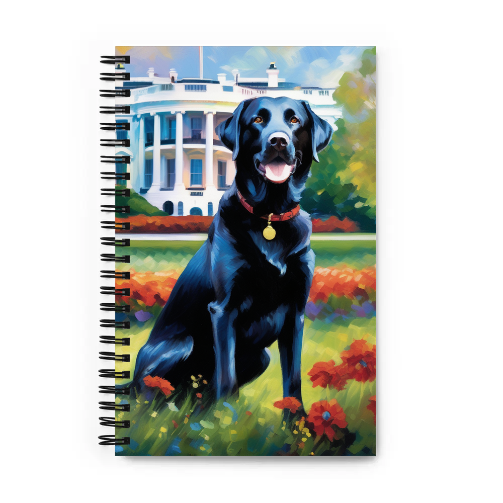 PugMug Custom Black Labrador Retriever Spiral Notebook