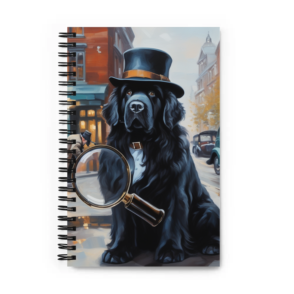 PugMug Custom Newfoundland Spiral Notebook