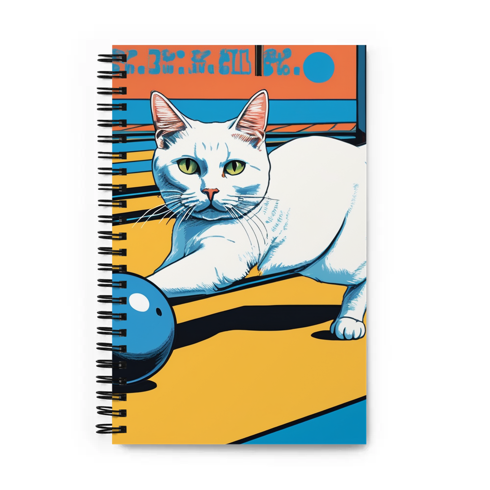 PugMug Custom White Companion Cat Spiral Notebook