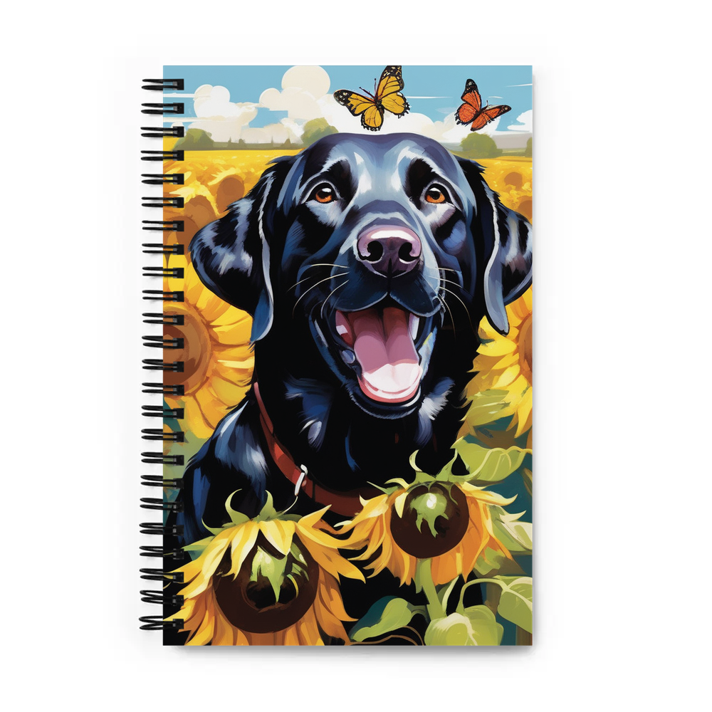 PugMug Custom Black Labrador Retriever Spiral Notebook
