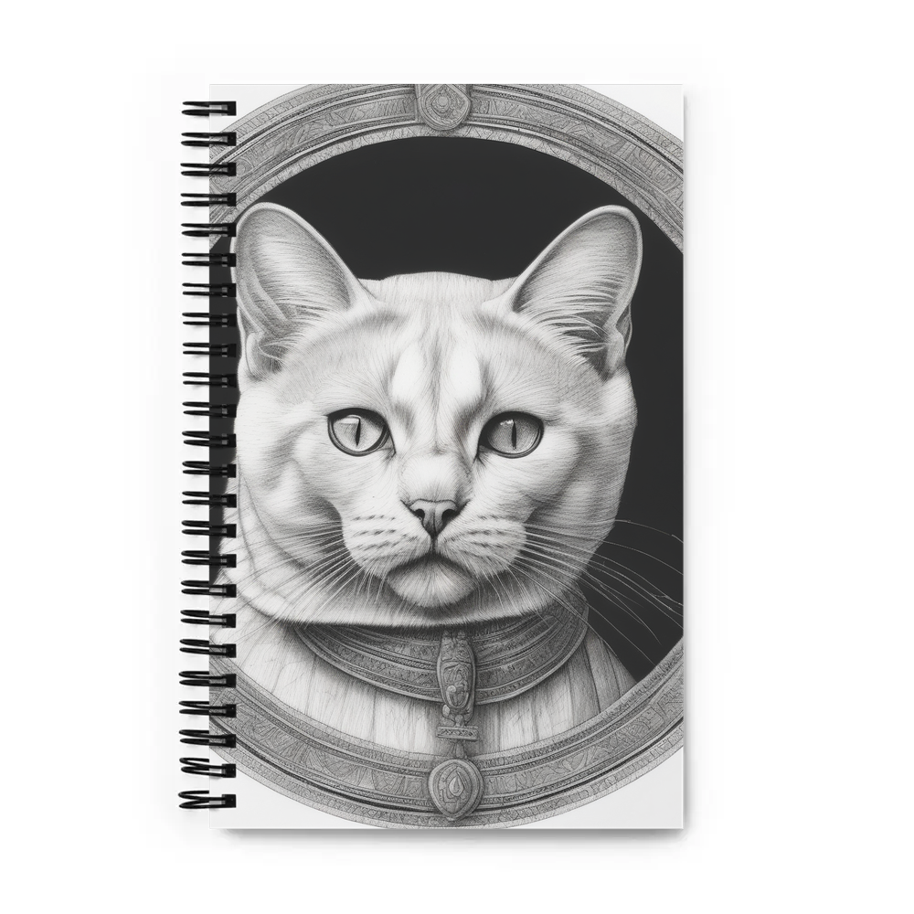 PugMug Custom White Exotic Cat Spiral Notebook