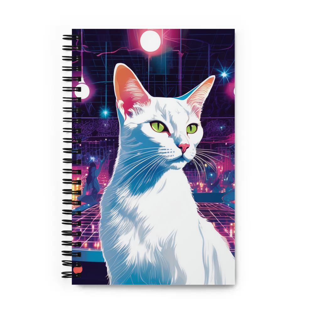 PugMug Custom White Abyssinian Cat Spiral Notebook