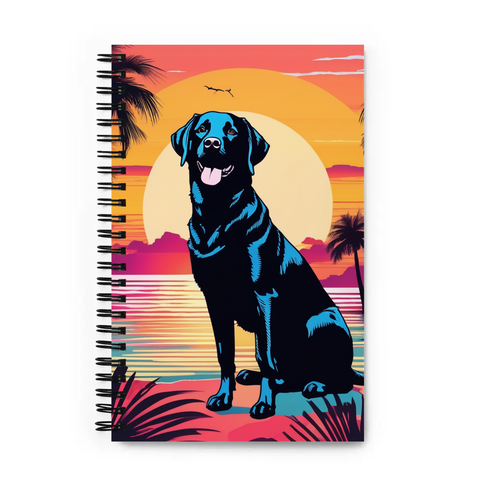 PugMug Custom Black Labrador Retriever Spiral Notebook