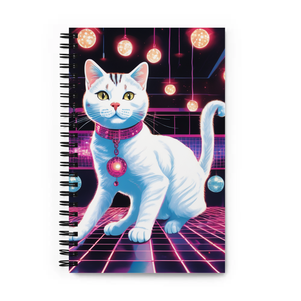 PugMug Custom White American Shorthair Cat Spiral Notebook