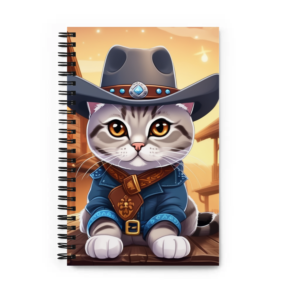 PugMug Custom Tabby British Shorthair Cat Spiral Notebook
