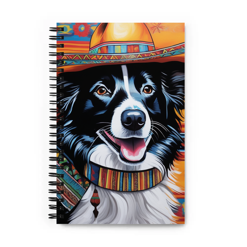 PugMug Custom Border Collie Spiral Notebook