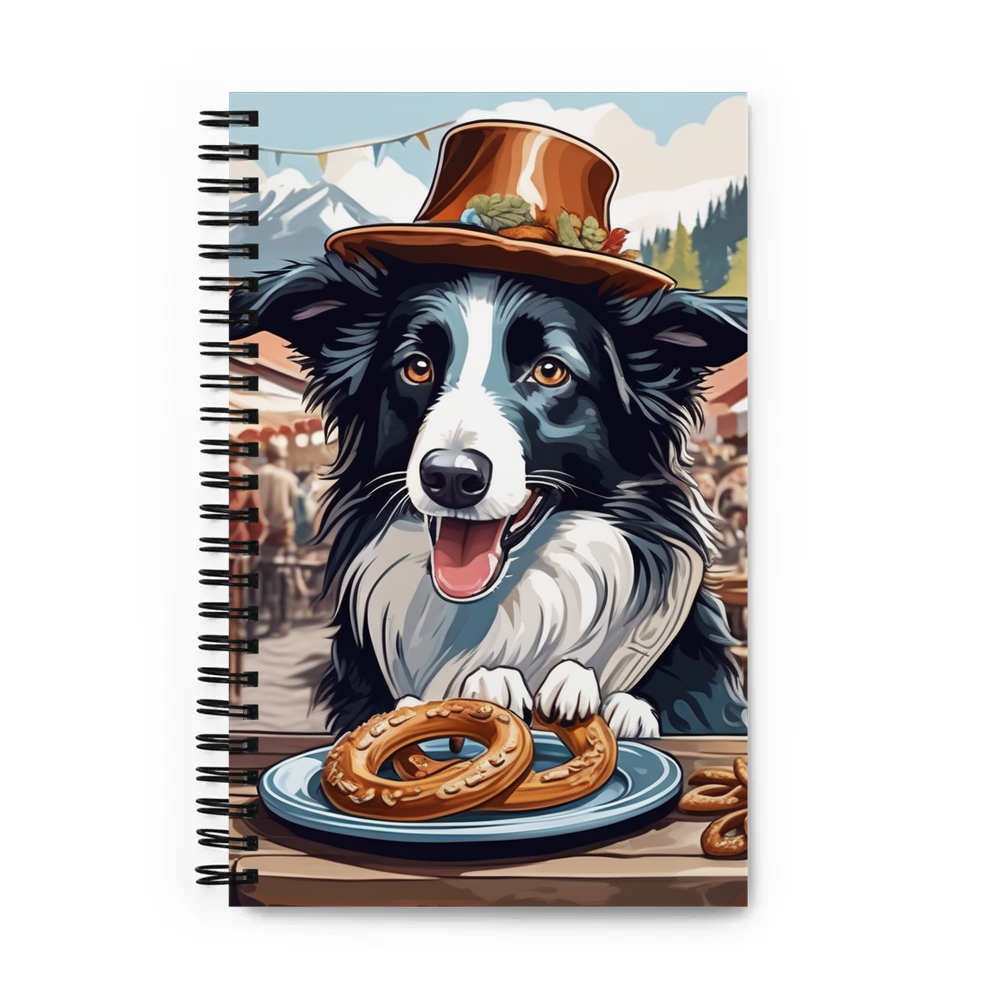 PugMug Custom Border Collie Spiral Notebook