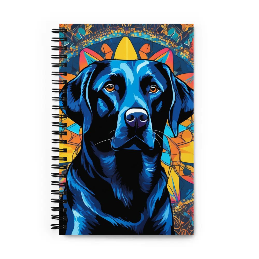 PugMug Custom Black Labrador Retriever Spiral Notebook