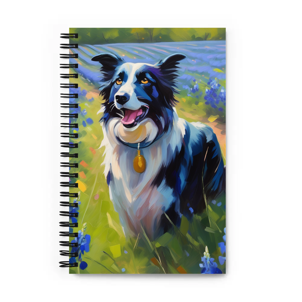 PugMug Custom Border Collie Spiral Notebook