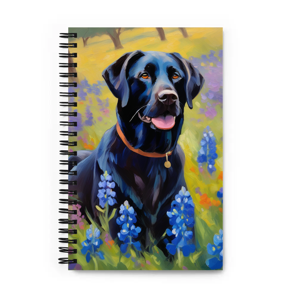 PugMug Custom Black Labrador Retriever Spiral Notebook