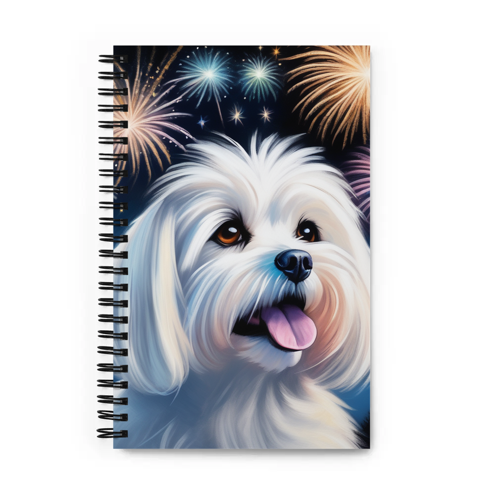 PugMug Custom Maltese Dog Spiral Notebook