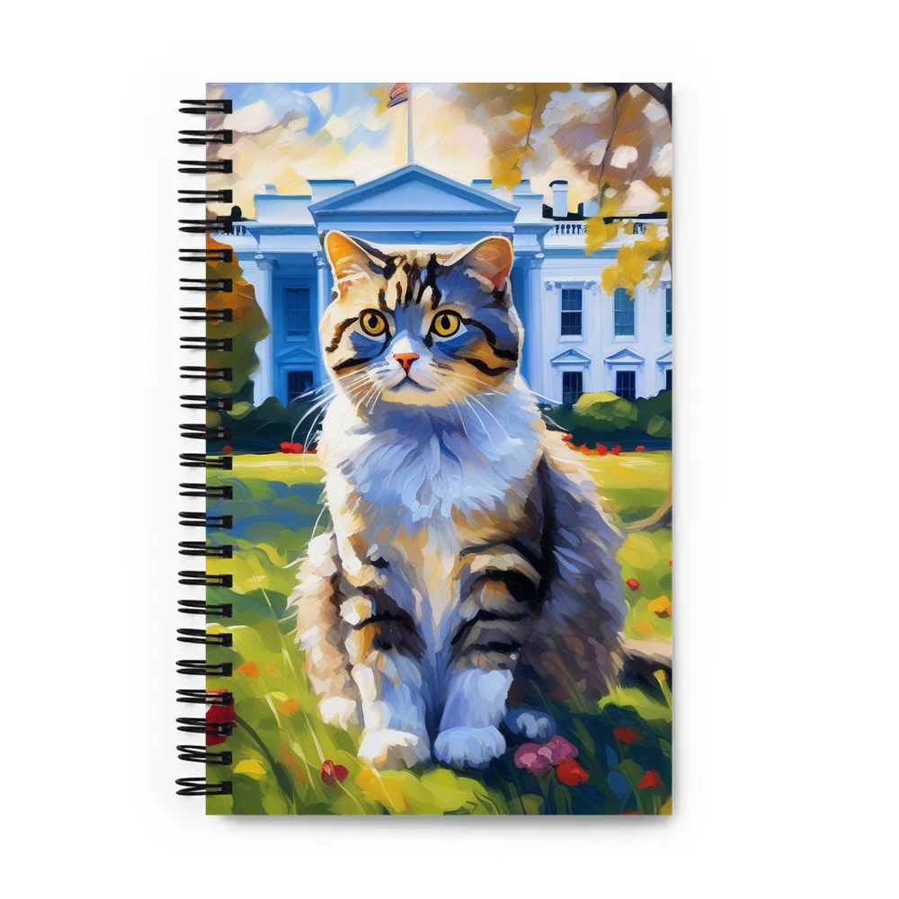 PugMug Custom Tabby Scottish Fold Cat Spiral Notebook