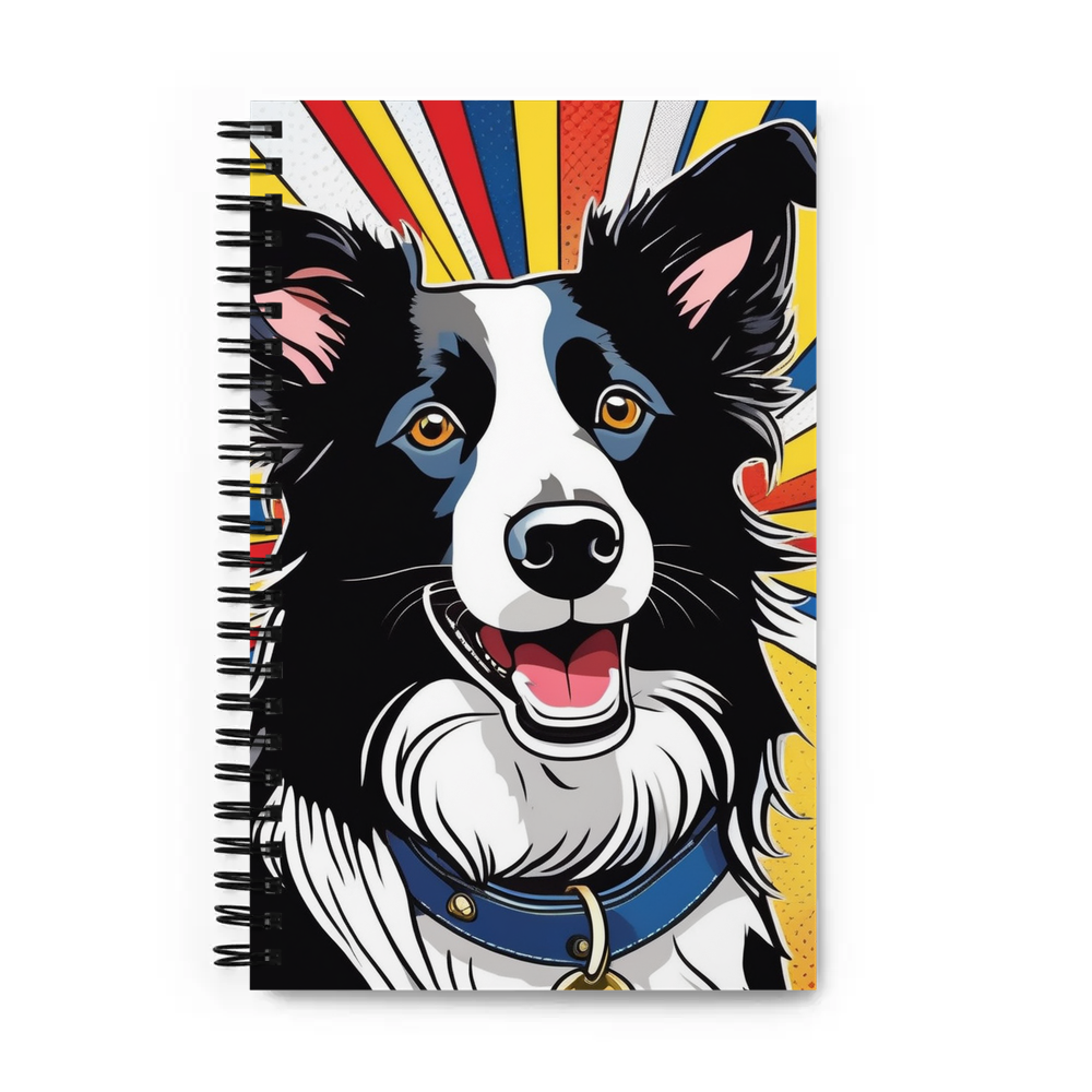 PugMug Custom Border Collie Spiral Notebook