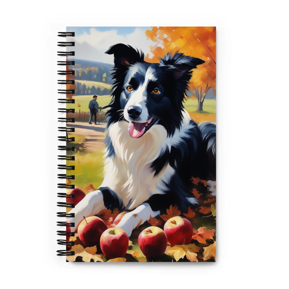 PugMug Custom Border Collie Spiral Notebook