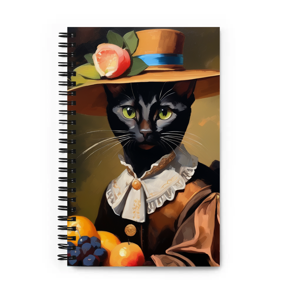 PugMug Custom Black Abyssinian Cat Spiral Notebook