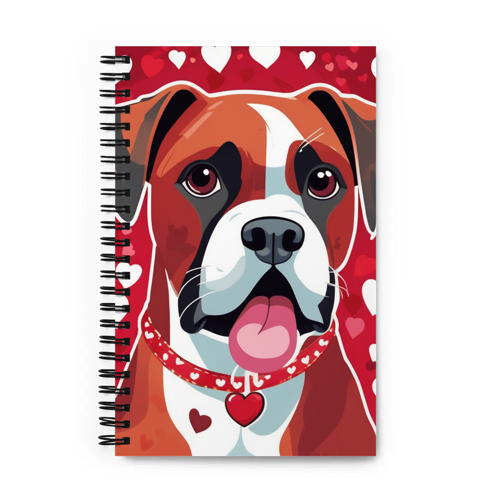 PugMug Custom Boxer Dog Spiral Notebook